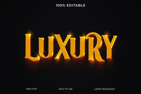 Download Luxury Golden PSD 3d Text Style Effect - Premium Resources
