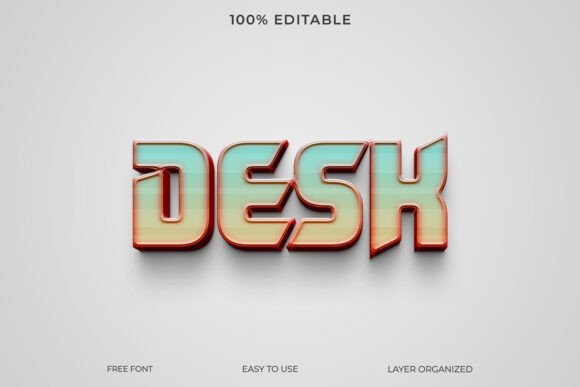 Download Desh 3D Text Style Effect - Premium Resources