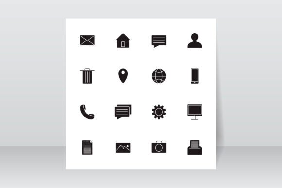 Download Web Icon and Contact Information Icon - Information Collection