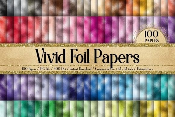 Download Vivid Foil Texture Digital Papers - Texture Collection